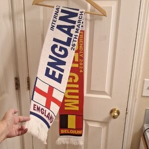 NWOT England Belgium 2024 Scarf